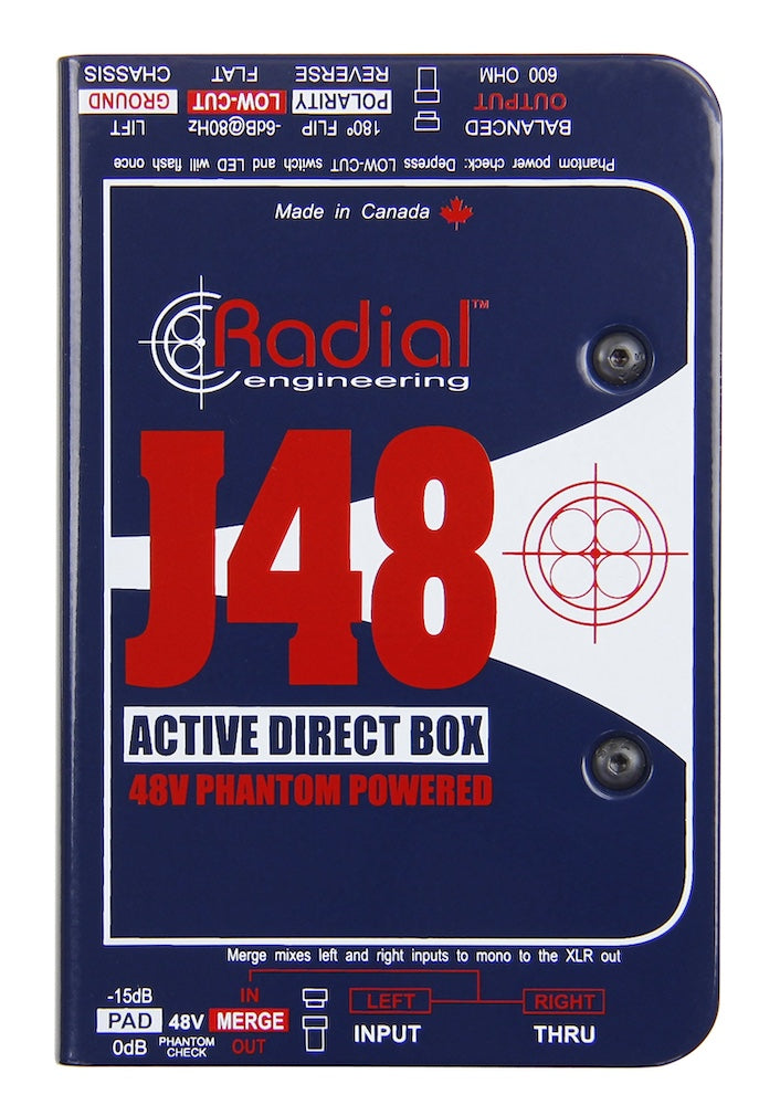Radial Engineering J48 Active Direct Box with 48V Phantom Power
