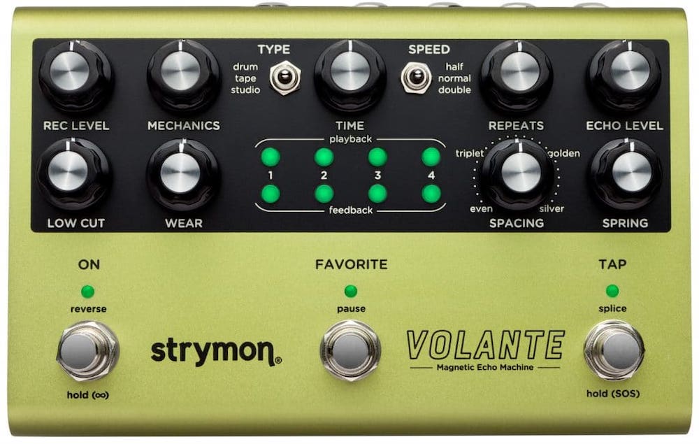 best echo pedal guitar Strymon Volante Magnetic Echo Machine Pedal