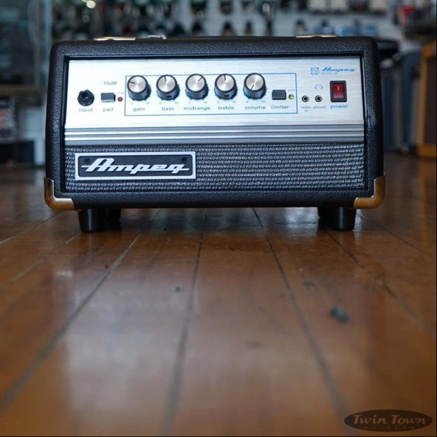 Ampeg Amplification Micro VR Bass Guitar Amplifier Head – Twin