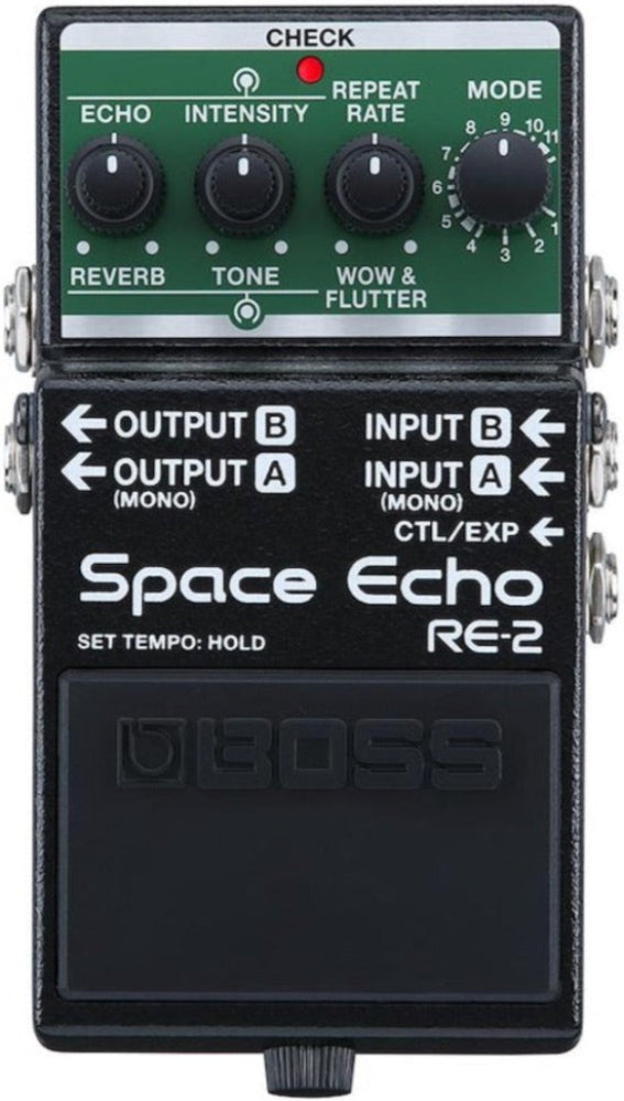 boss twin pedal series Boss RE-2 Space Echo Pedal