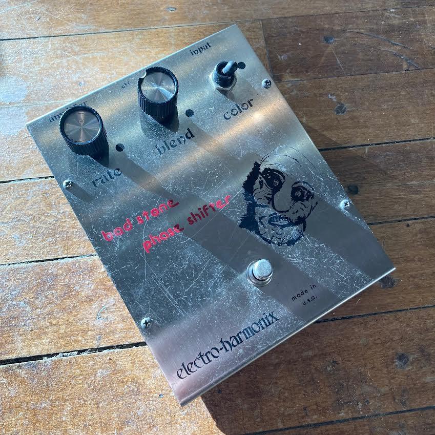 bad stone pedal Electro-Harmonix Bad Stone Analog Phase Shifter V1 "Mummy Face" USED – Twin Town Guitars