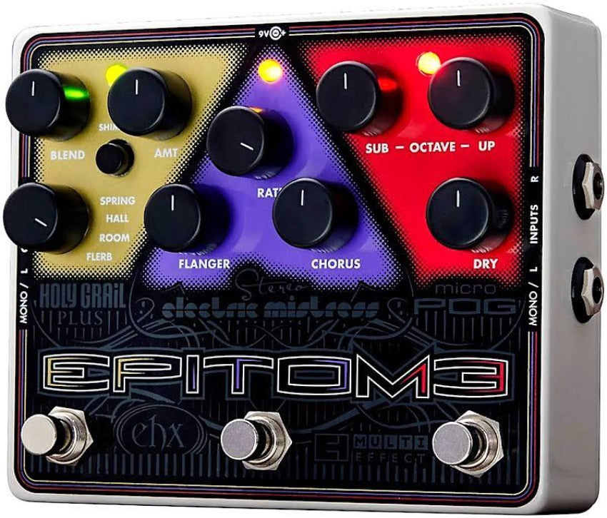 electro harmonix pedal board Electro-Harmonix Epitome Reverb/Flange/Octave Multi-Effects Pedal