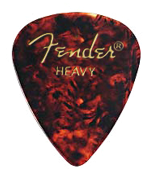 Fender Heavy Tortoise Shell Classic Celluloid 351 Pick - each – Twin ...