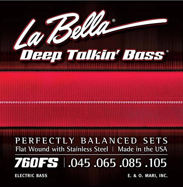 La Bella 760FS Deep Talkin' Standard Flat Wound Electric Bass Strings .045-.105