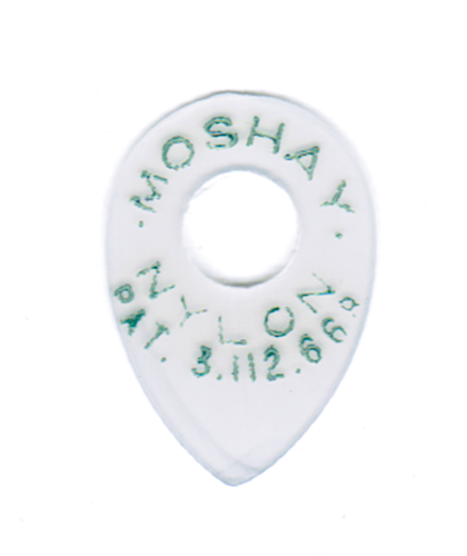 Moshay 104 Pure Nylon Green Small Medium Guitar Pick Per Pick