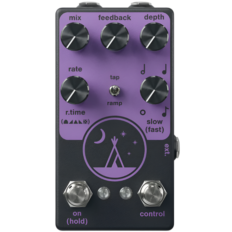 NativeAudio Midnight Tap/Ramp Phaser Effects Pedal Black and Purple