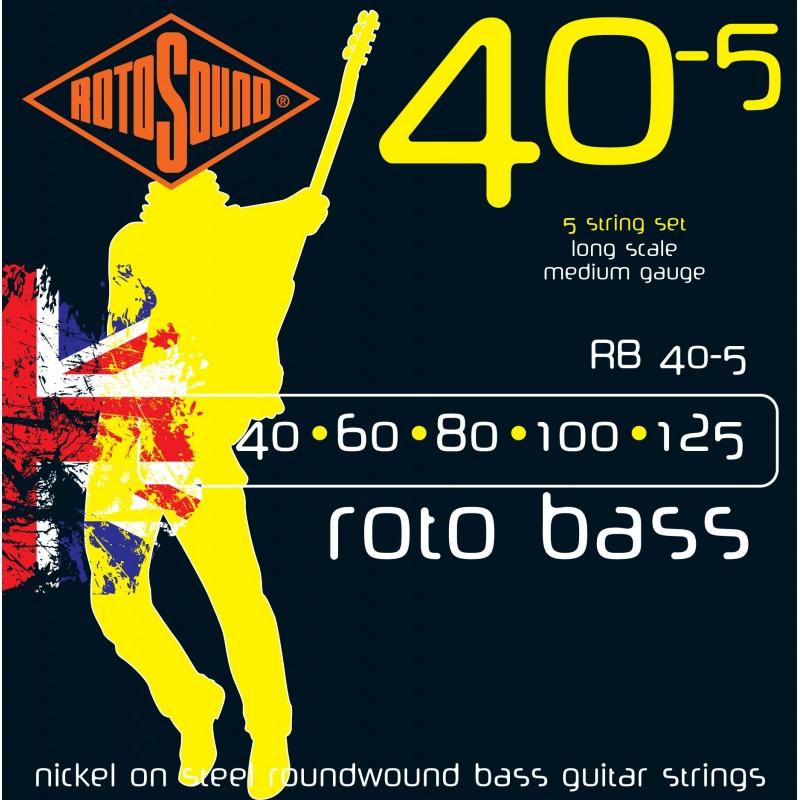 Rotosound RB40-5 Roto 5-String Bass Strings (40-125)