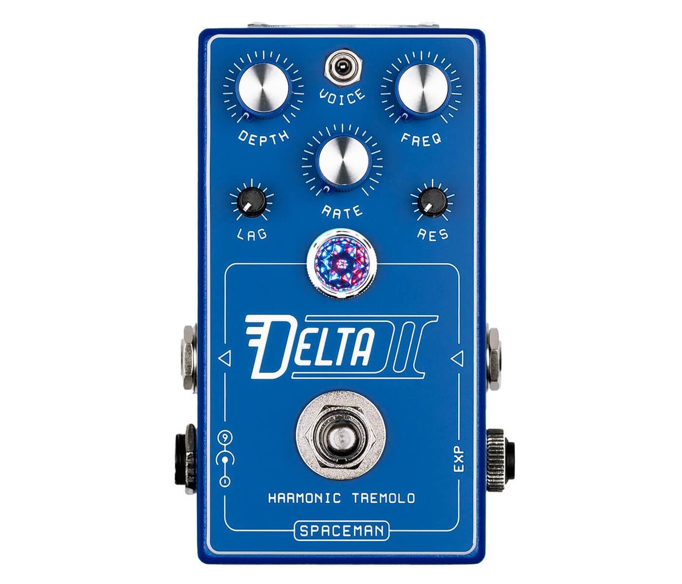 harmonic pedal guitar Spaceman Effects Delta II Harmonic Tremolo Blue Edition Effet Pedal