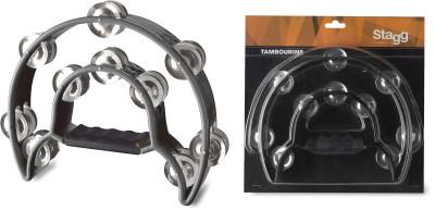 Stagg TAB-1BK Black Crescent 20-Jingle Tambourine – Twin Town Guitars
