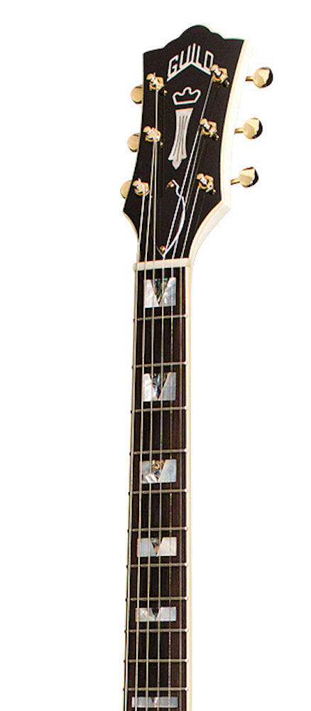 ギター Guild STARFIRE V White Guild Starfire V Bigsby - white Semi-hollow electric guitar