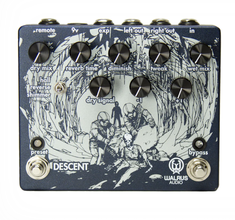 Walrus Audio Descent Reverb and Octave Machine Guitar Effects Pedal at Twin Town Guitars in Minneapolis Minnesota