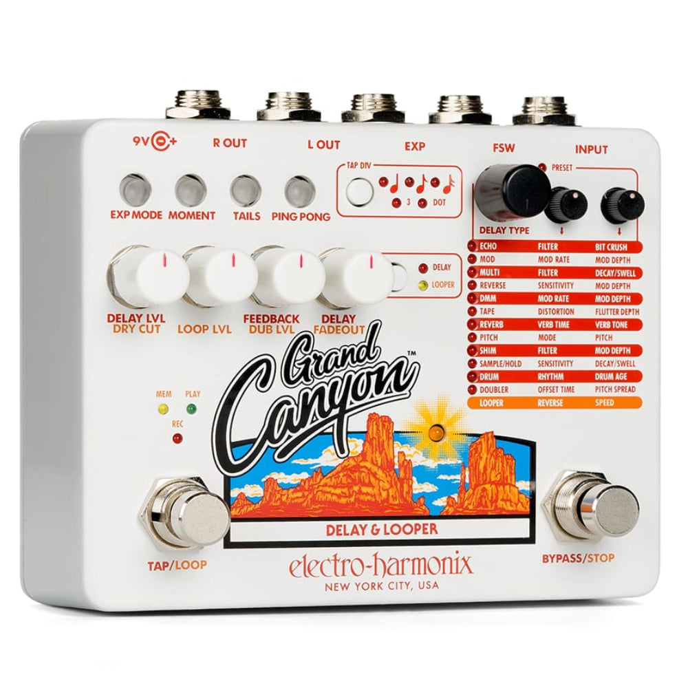 looper effects pedal Grand Canyon Delay and Looper Pedal Open Box