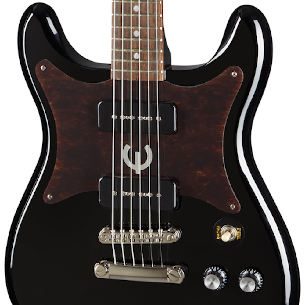 Epiphone Guitars Wilshire Ebony (Black) Solid-Body Electric Guitar